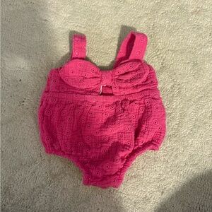 Cat & Jack Pink Eyelet One Piece